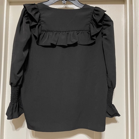 French Connection Crepe Ruffle Blouse NEW - Picture 9 of 10